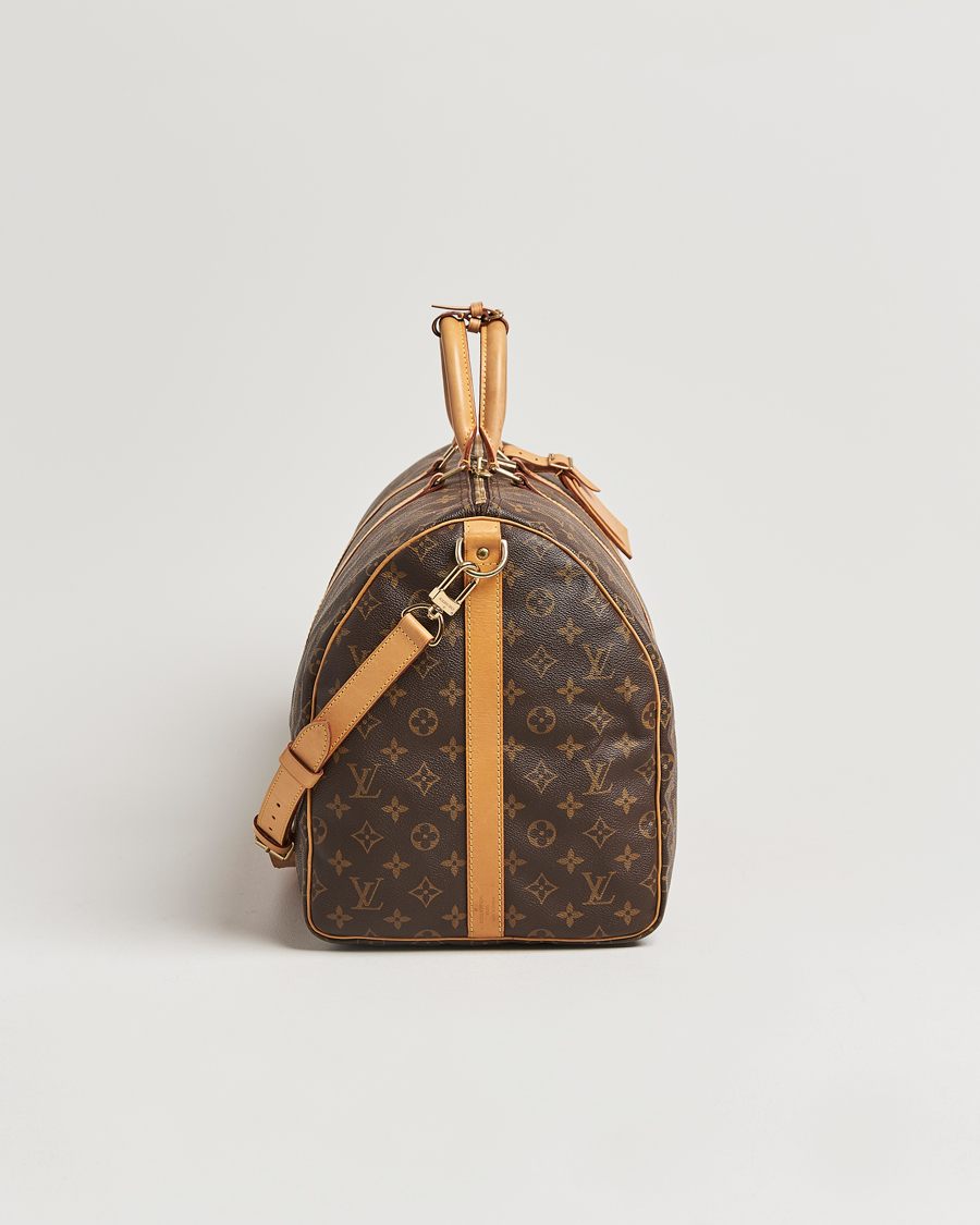 Homme | Louis Vuitton Pre-Owned Keepall Bandoulière 55 Monogram | Louis Vuitton Pre-Owned | Keepall Bandoulière 55 Monogram