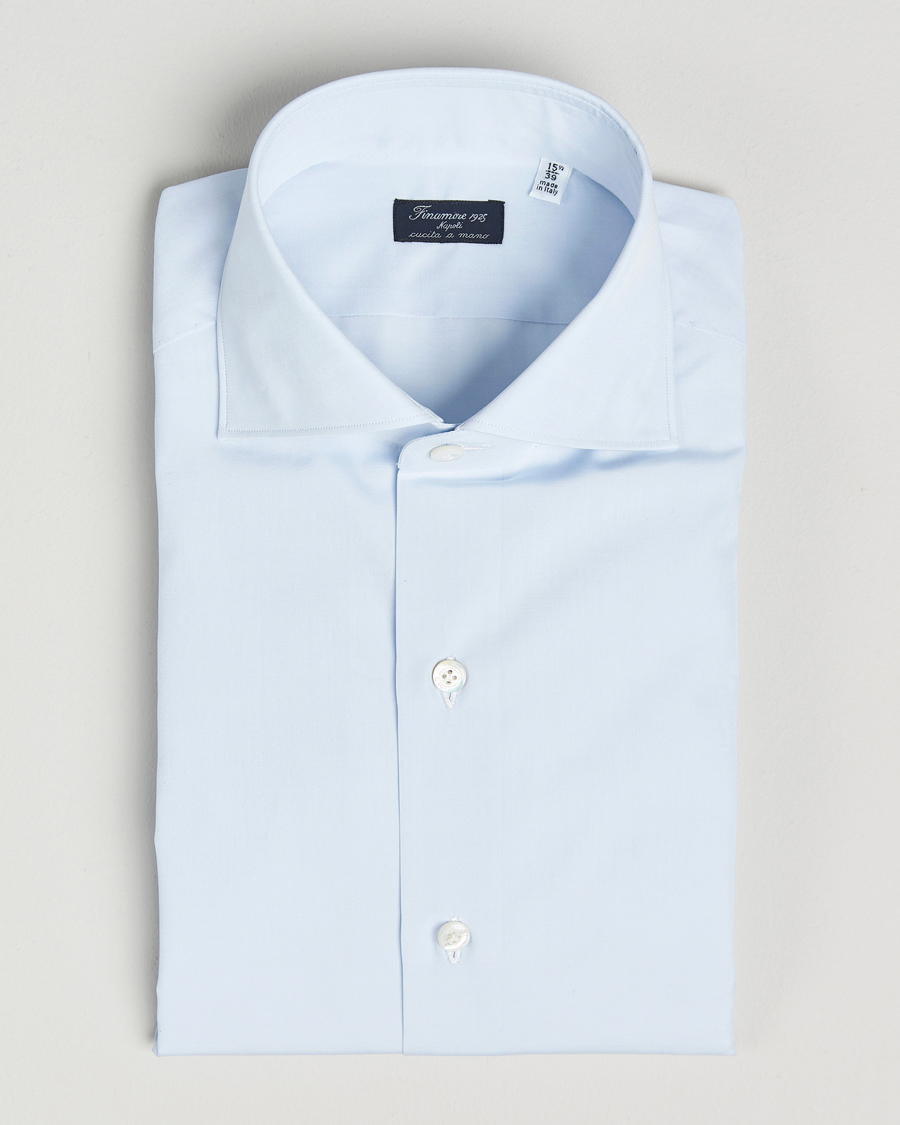 Heren | Overhemden | Finamore Napoli | Milano Slim Fit Classic Shirt Light Blue