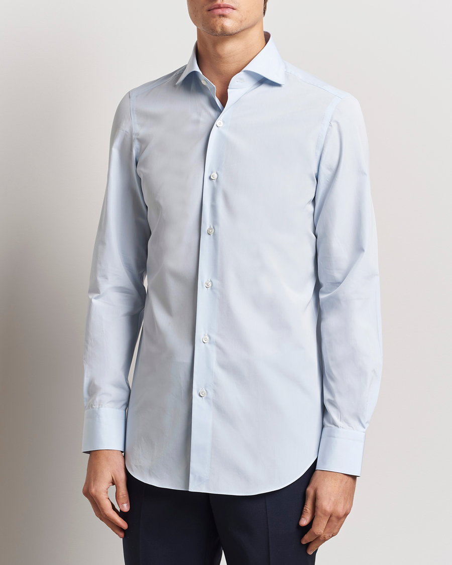 Heren | Overhemden | Finamore Napoli | Milano Slim Fit Classic Shirt Light Blue