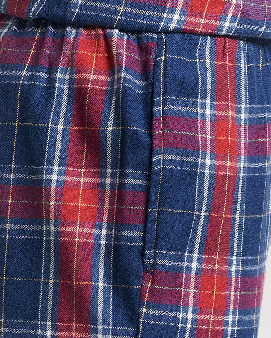 Heren | Pyjama's en gewaden | GANT | Checked Flannel Pyjama Set Persian Blue