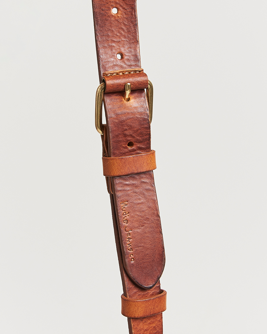 Heren | Riemen | Nudie Jeans | Dwayne Leather Belt Toffee Brown