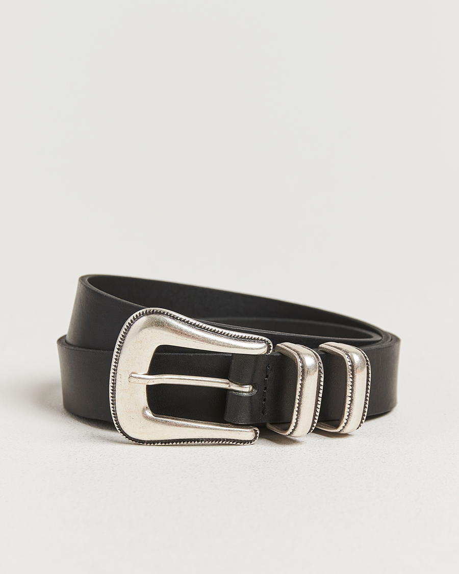 Homme | Ceintures | Nudie Jeans | Western Silver Belt Black