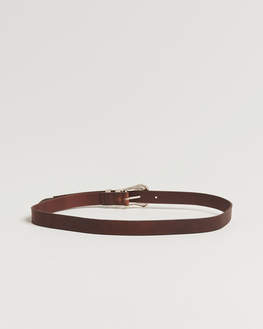 Homme | Ceintures | Nudie Jeans | Western Silver Belt Dark Brown