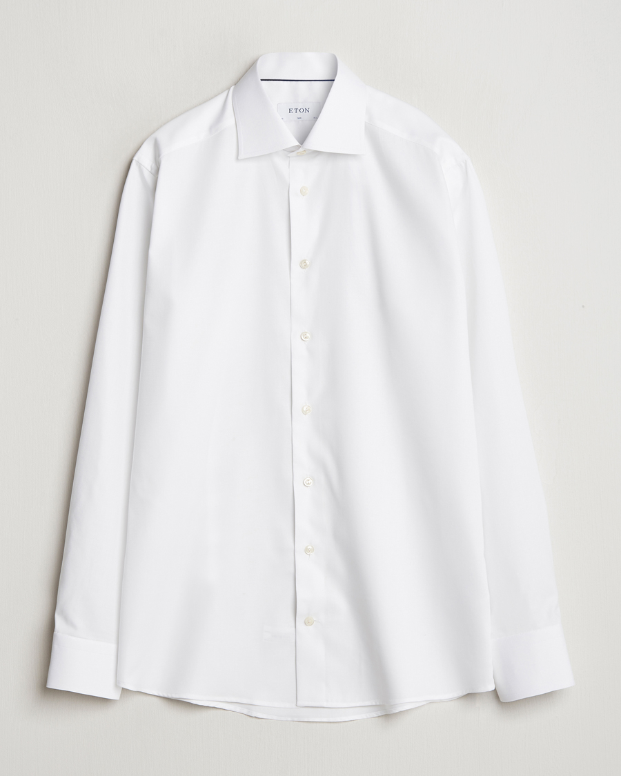 Heren | Overhemden | Eton | Slim Fit Oxford Shirt White