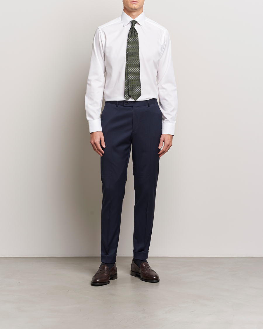 Heren | Overhemden | Eton | Slim Fit Oxford Shirt White