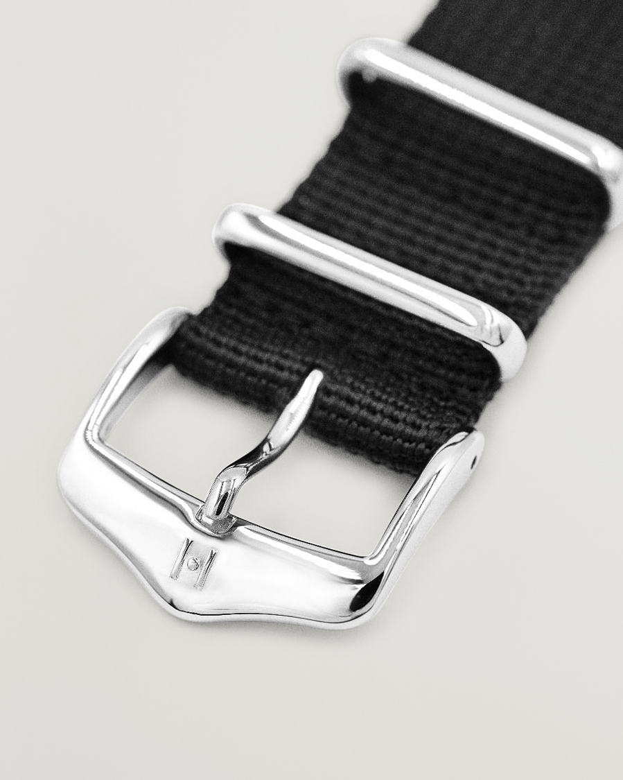 Heren | Horlogebandjes | HIRSCH | Rush Recycle Nato Watch Strap Black