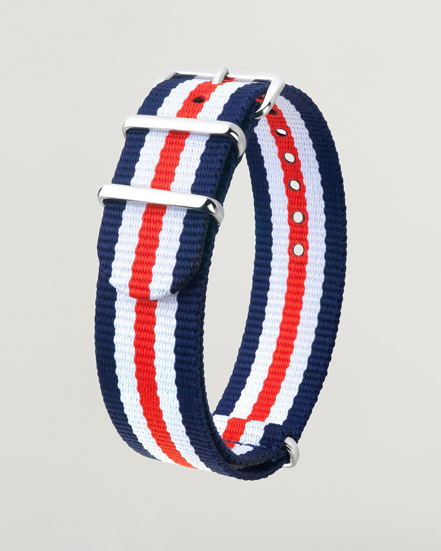 Heren | Horlogebandjes | HIRSCH | Rush Striped Nato Watch Strap
