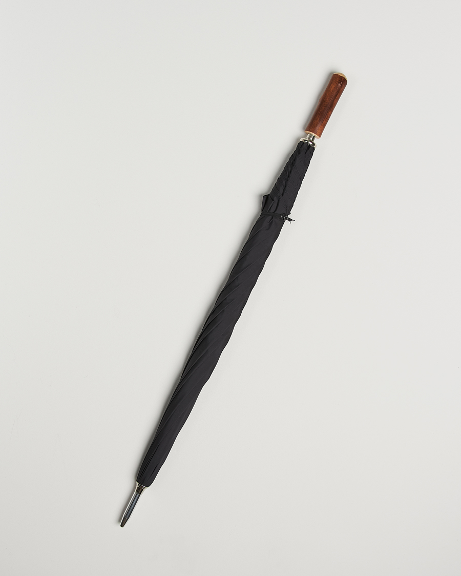 Heren | Paraplu's | Fox Umbrellas | Chestnut Straight Umbrella Black