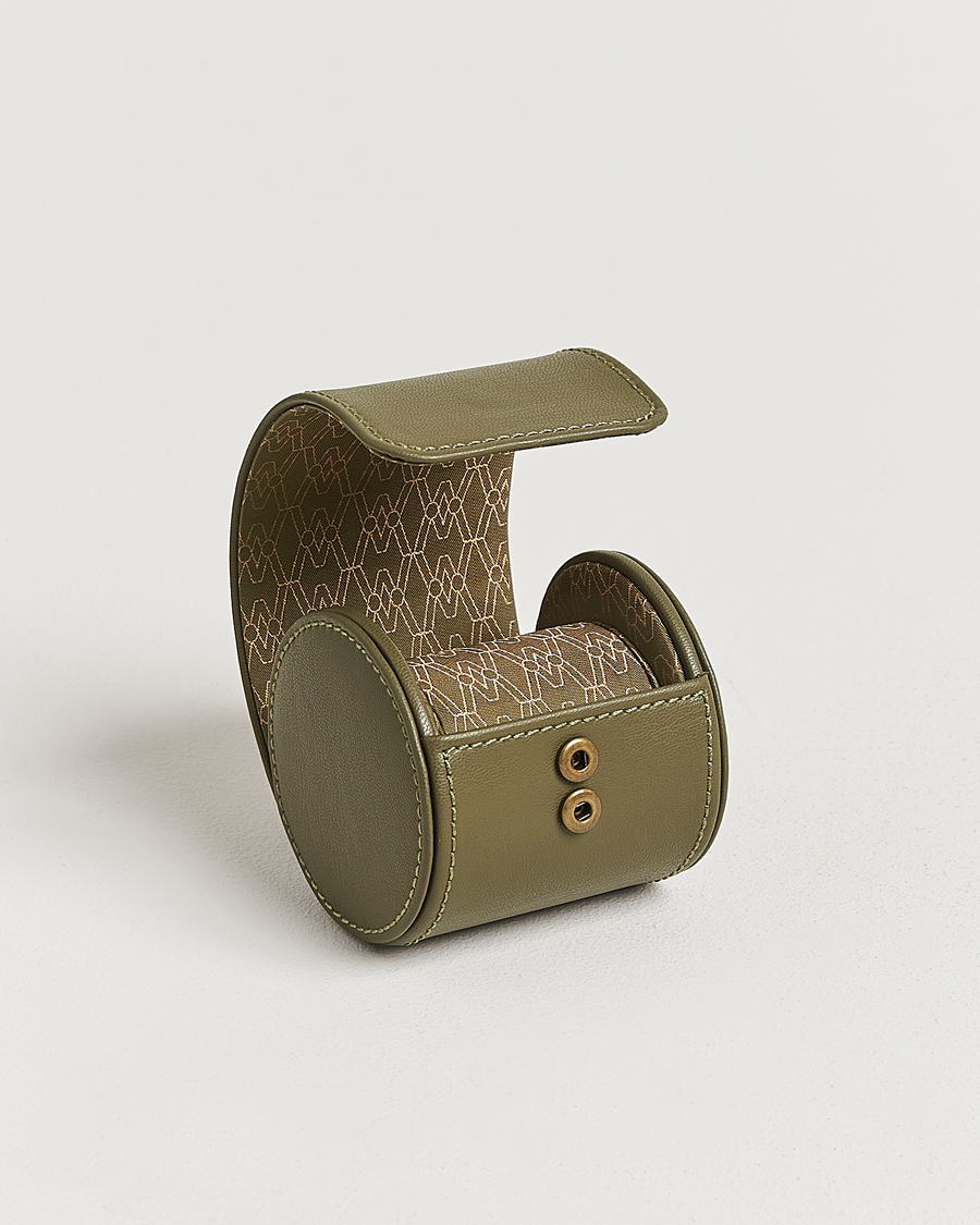 Heren | Horloge & juwelendozen | WOLF | Single Watch Roll Earth Olive