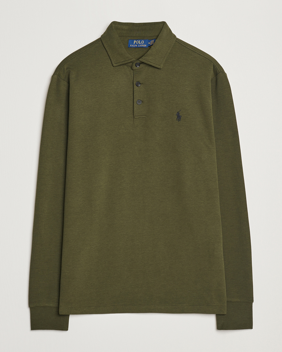 Heren | Polo's | Polo Ralph Lauren | Double Knit Long Sleeve Polo Armadillo