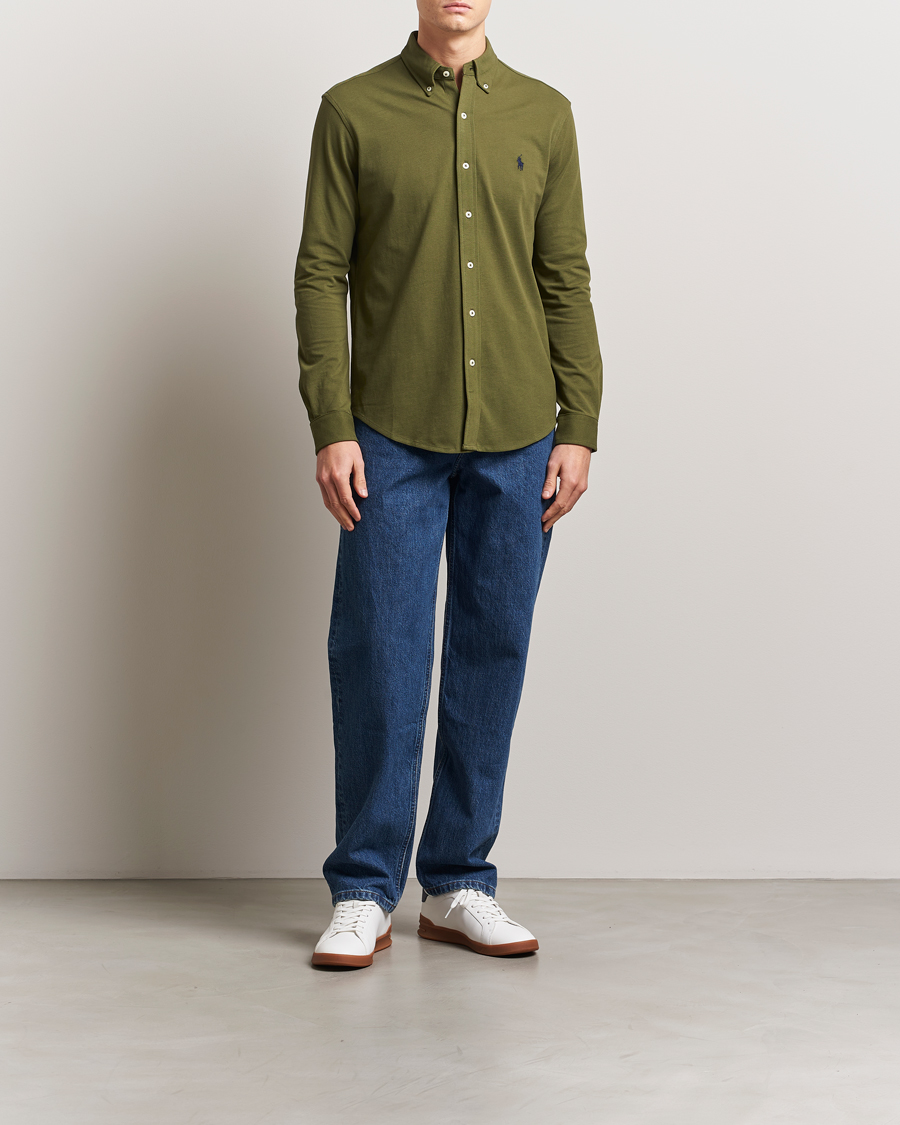 Heren | Overhemden | Polo Ralph Lauren | Featherweight Mesh Shirt New Olive