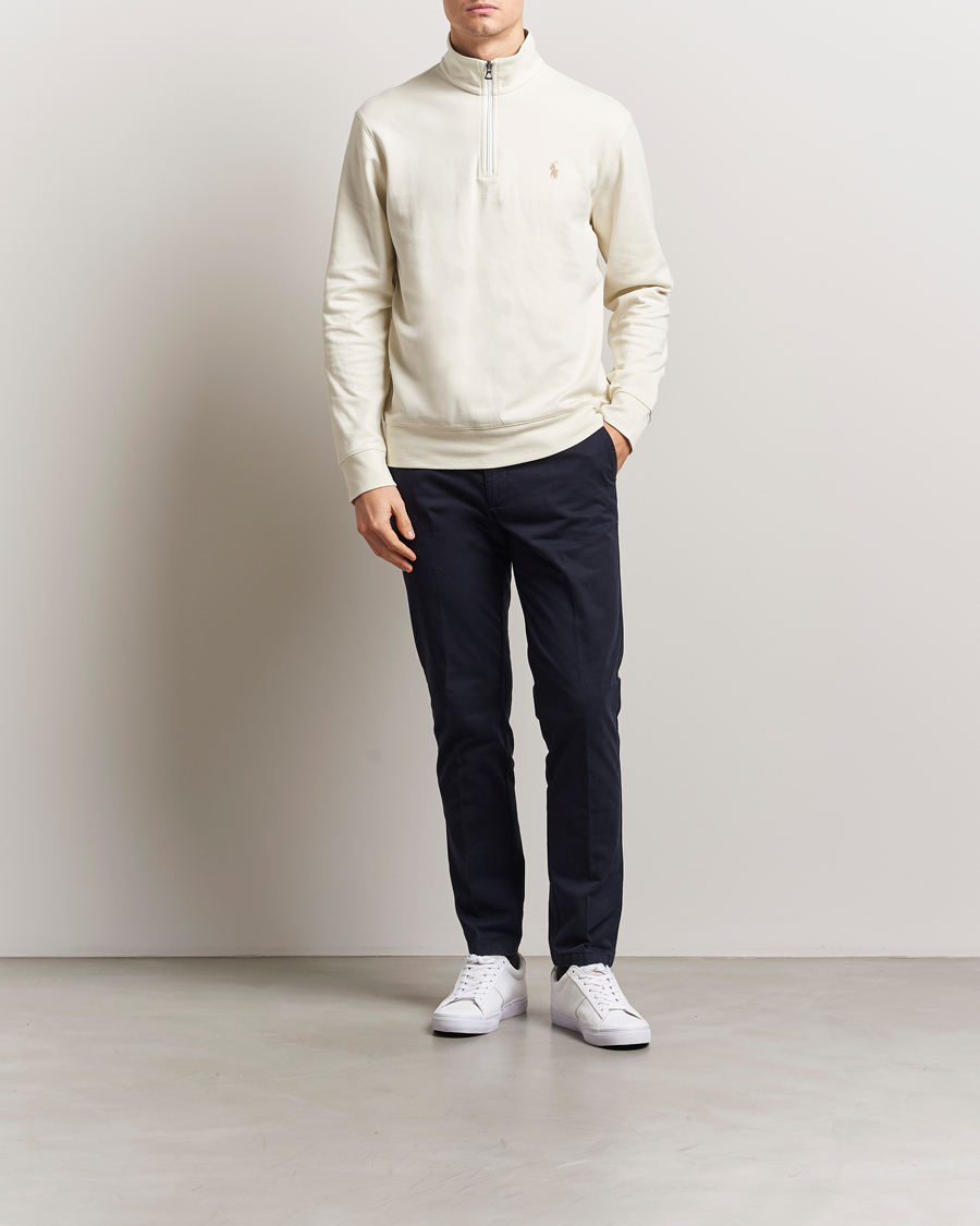 Homme | Pulls Et Tricots | Polo Ralph Lauren | Double Knit Half-Zip Sweater Parchment Cream
