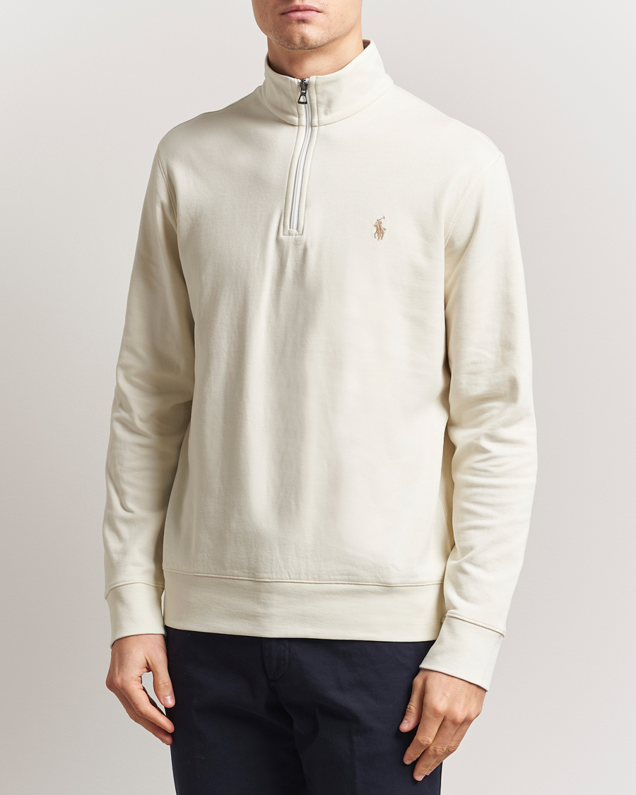 Homme | Pulls Et Tricots | Polo Ralph Lauren | Double Knit Half-Zip Sweater Parchment Cream