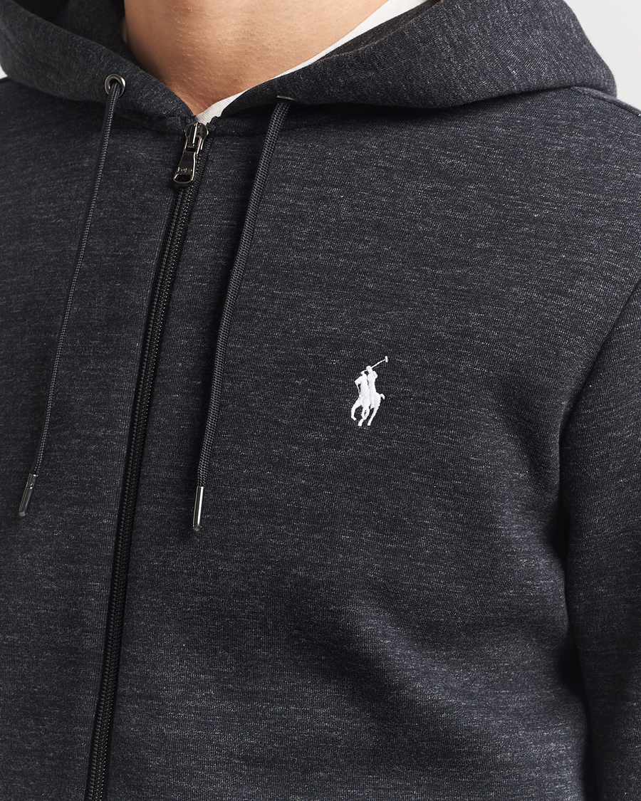 Heren | Truien | Polo Ralph Lauren | Double Knitted Full-Zip Hoodie Black Marl Heather
