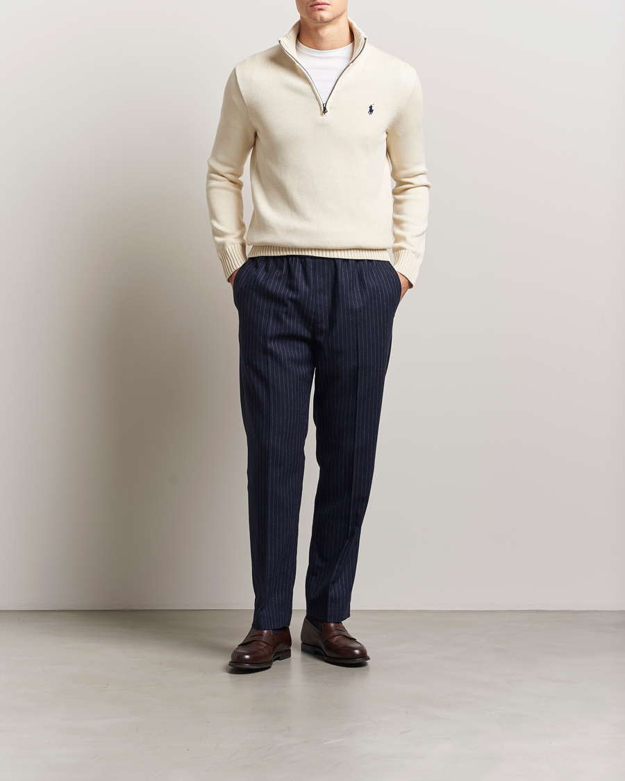 Heren | Truien | Polo Ralph Lauren | Cotton Pullover Half Zip Andover Cream