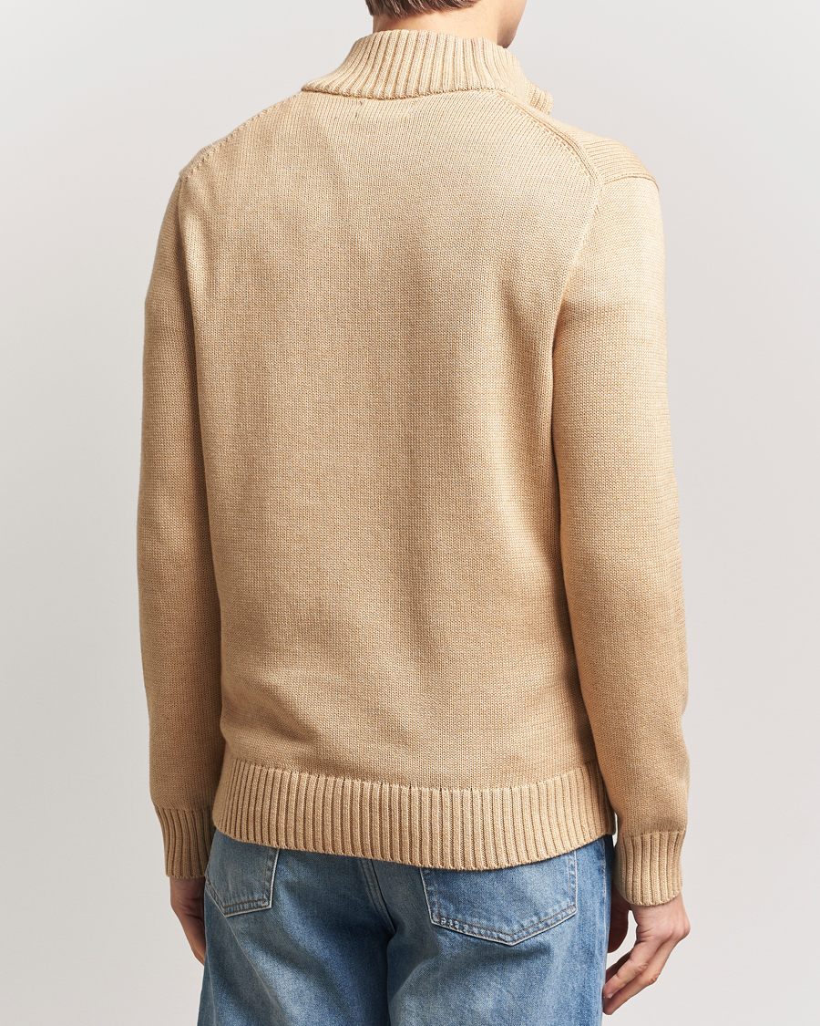 Heren | Truien | Polo Ralph Lauren | Cotton Pullover Half-Zip Camel Melange