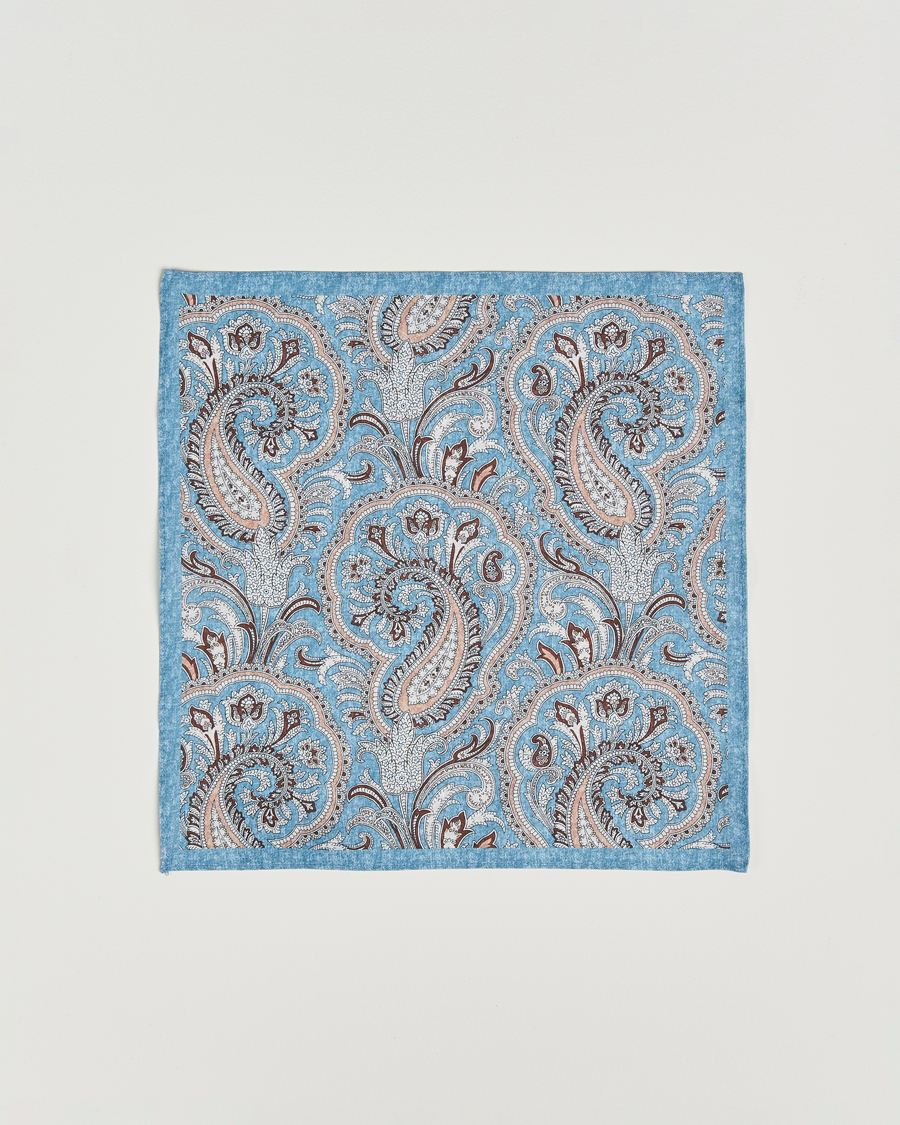 Heren | Stropdassen | Amanda Christensen | Box Set Printed Silk 8cm Tie With Pocket Square Navy