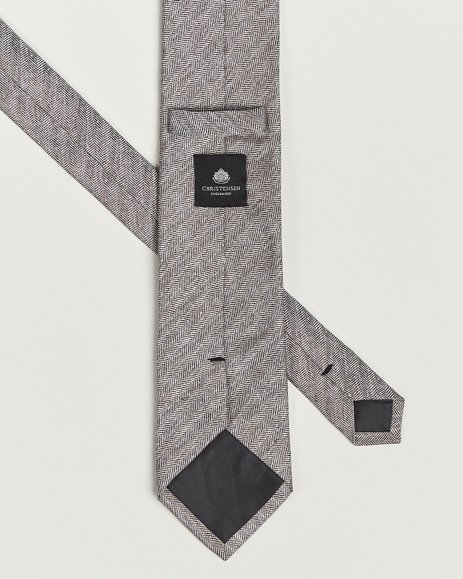 Homme | Cravates | Amanda Christensen | Box Set Printed Silk 8cm Tie With Pocket Square Brown