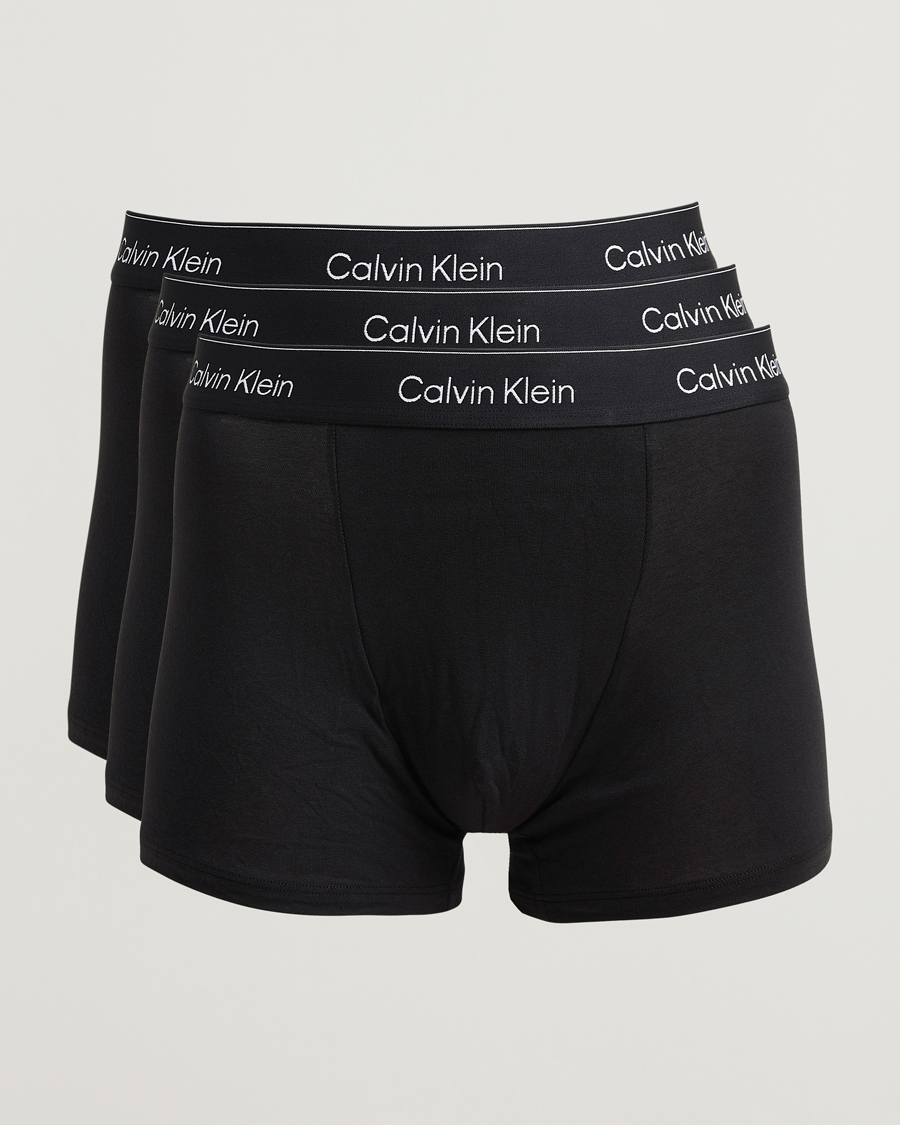 Homme | Sous-Vêtements Et Chaussettes | Calvin Klein | 3-Pack Icon Cotton Stretch Relaxed Trunk Black
