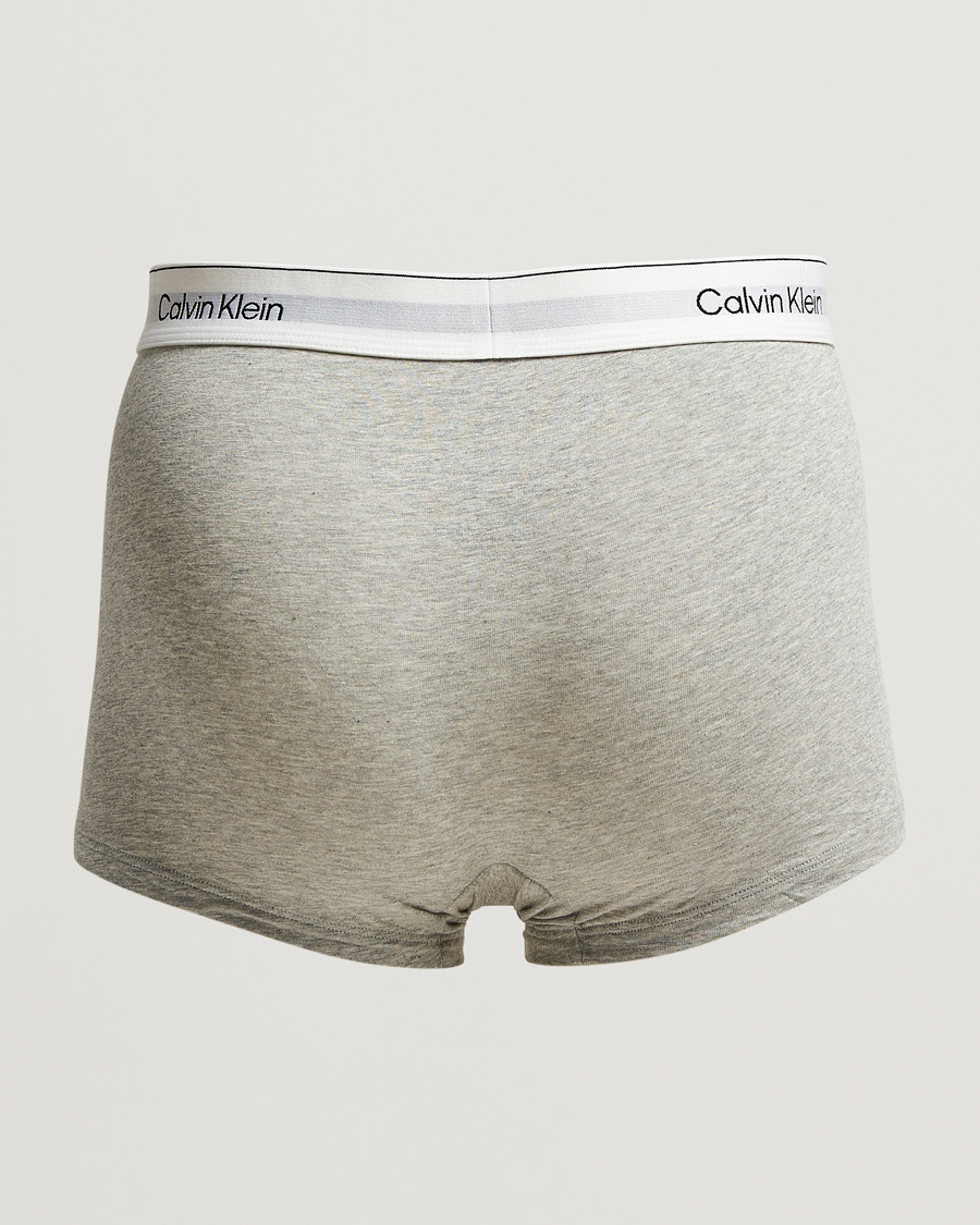Heren | Ondergoed | Calvin Klein | 5-Pack Icon Cotton Stretch Trunk Black/White/Grey