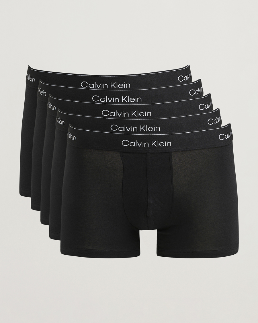 Homme | Sous-Vêtements Et Chaussettes | Calvin Klein | 5-Pack Icon Cotton Stretch Trunk Black