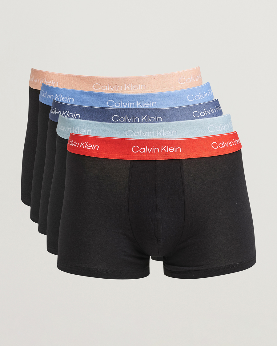 Heren | Ondergoed | Calvin Klein | 5-Pack Icon Cotton Stretch Trunk Black Multi