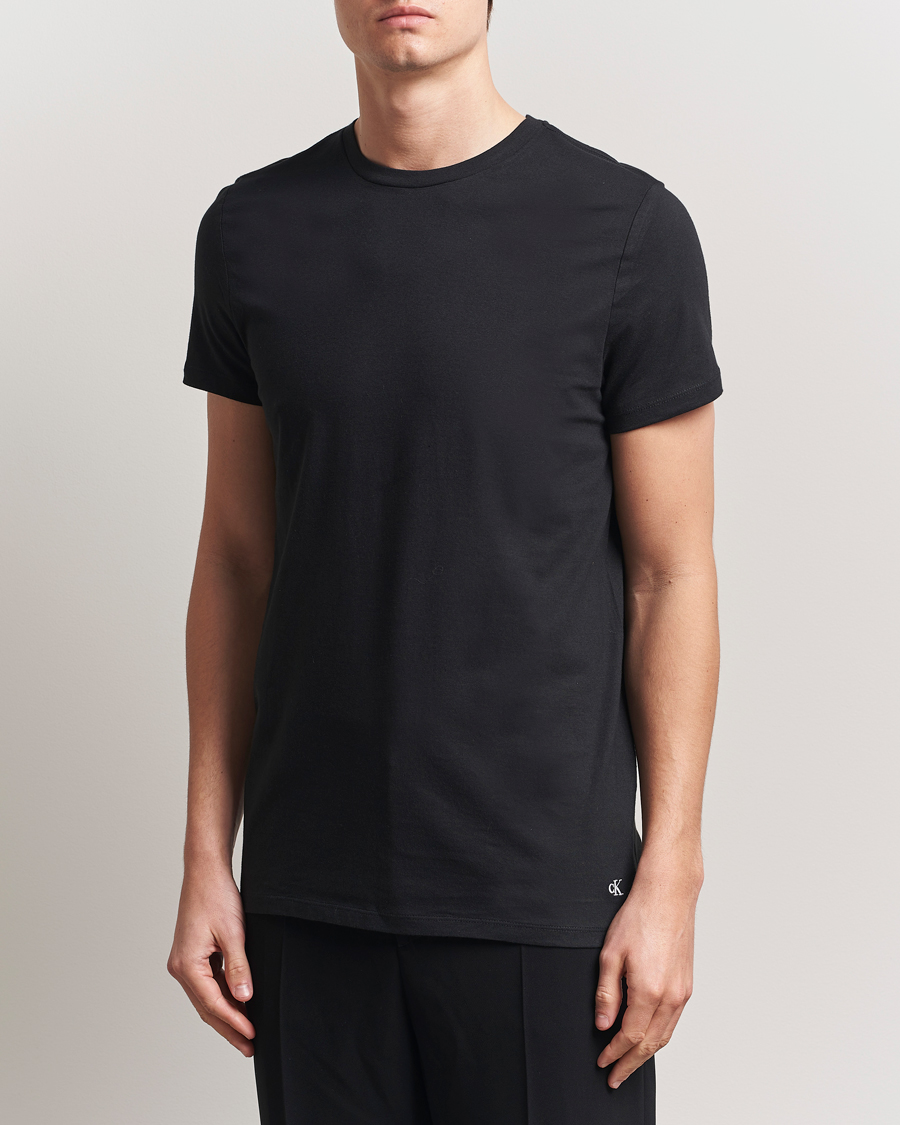 Heren | T-shirts | Calvin Klein | 3-Pack Cotton Crew Neck T-Shirt White/Black/Grey