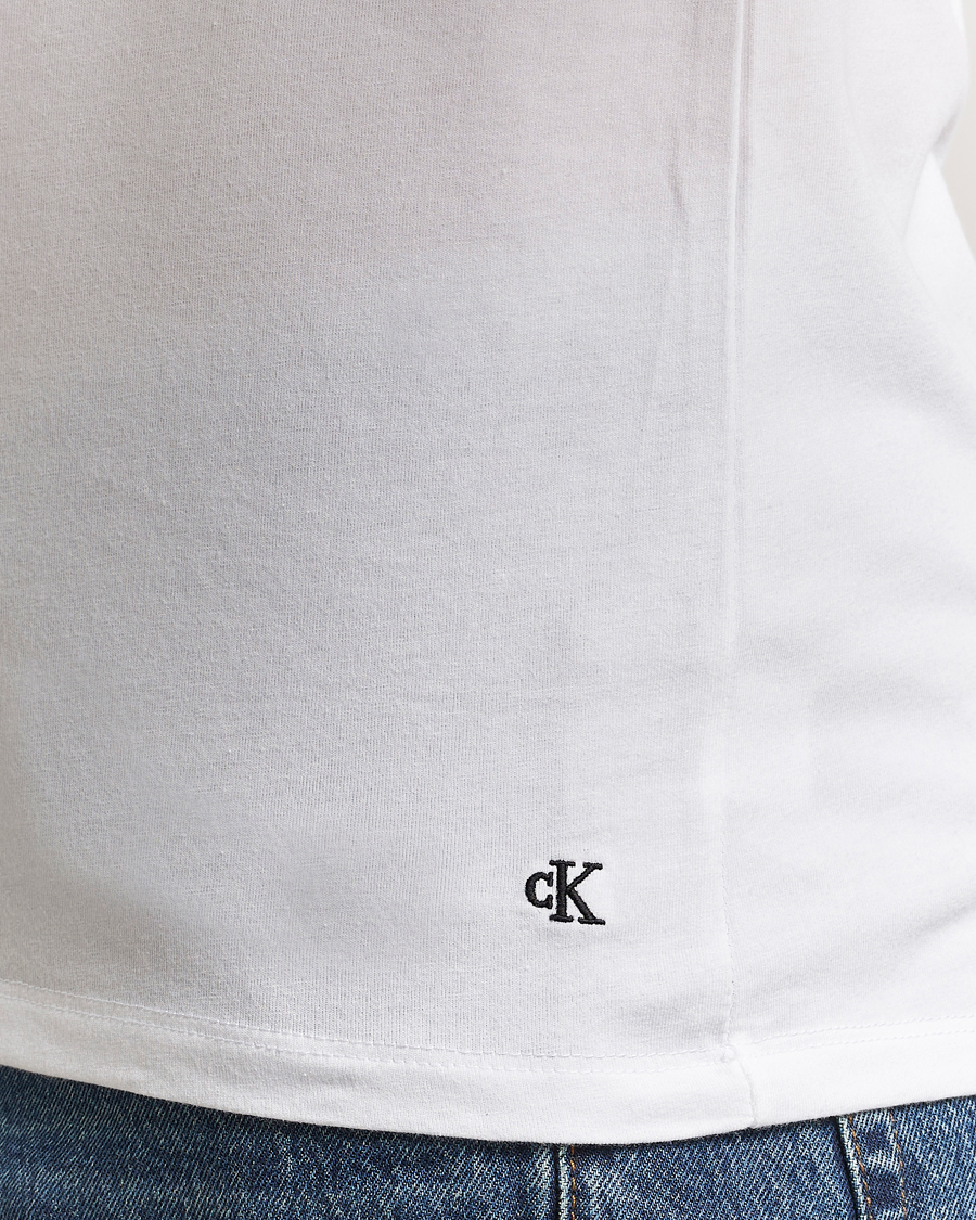 Homme | T-shirts | Calvin Klein | 3-Pack Cotton Stretch V-Neck T-Shirt White