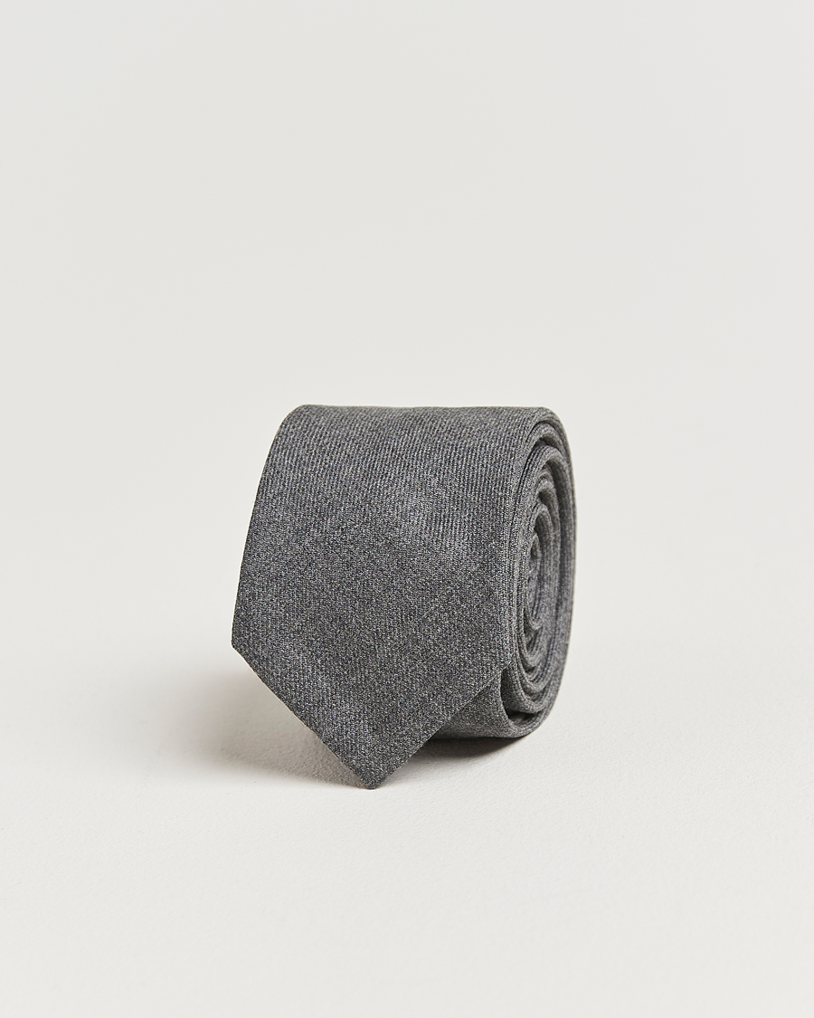 Homme | Cravates | Thom Browne | Super 120s Wool Tie Medium Grey