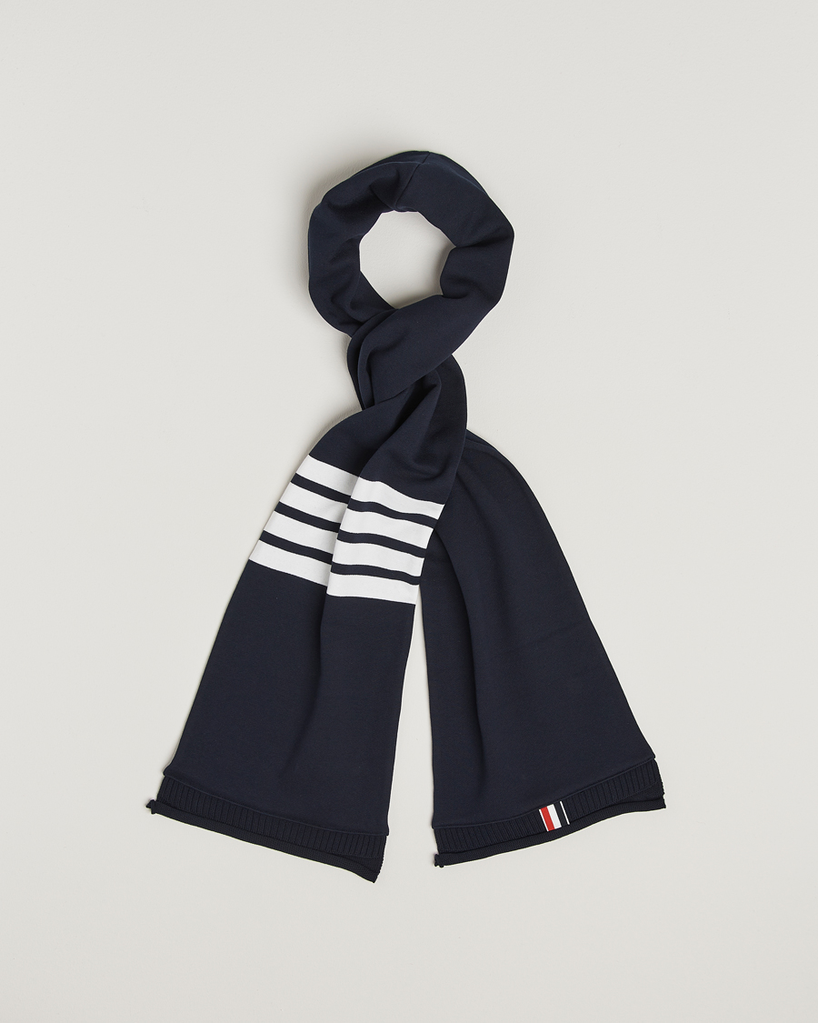 Heren | Thom Browne 4-Bar Scarf Navy | Thom Browne | 4-Bar Scarf Navy