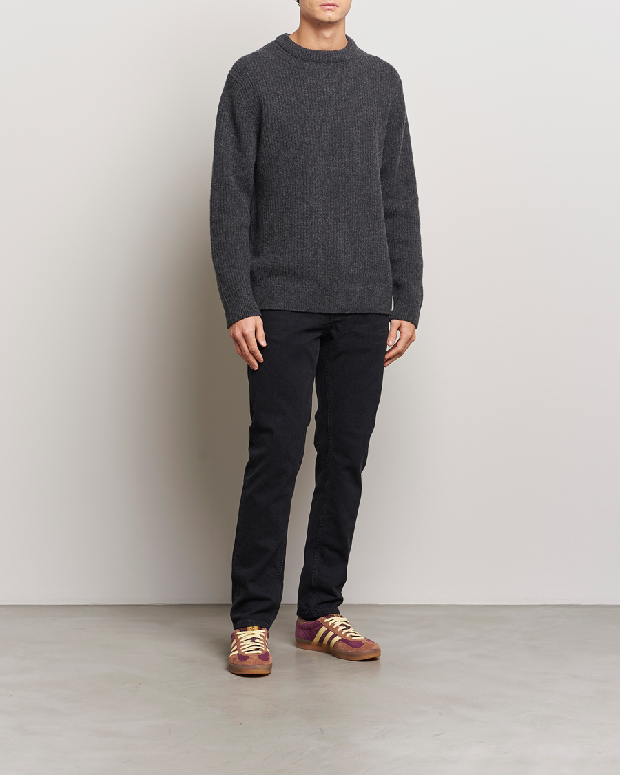 Heren | Jeans | Nudie Jeans | Solid Ollie Jeans Black Steel