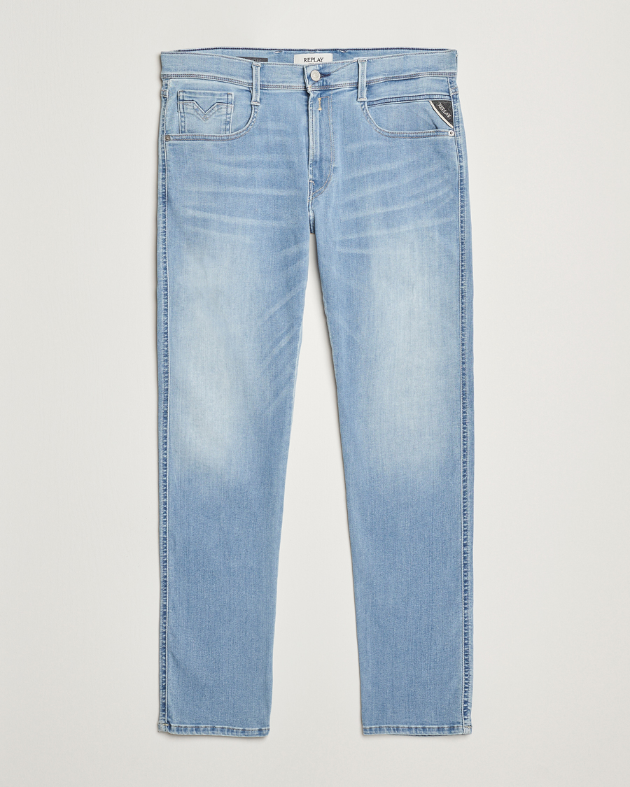 Heren | Jeans | Replay | Anbass Hyperflex Jeans Light Blue