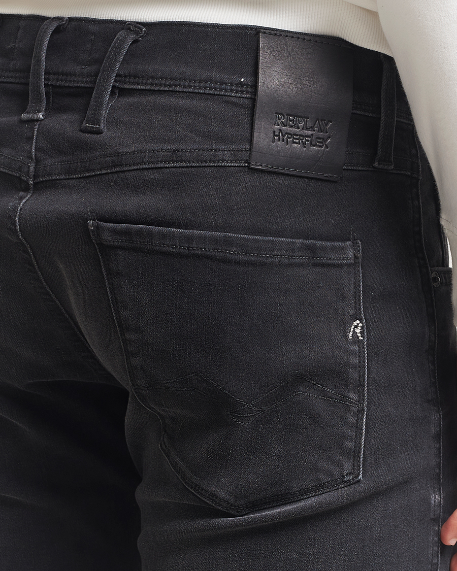 Homme | Jeans | Replay | Anbass Hyperflex Jeans Washed Black