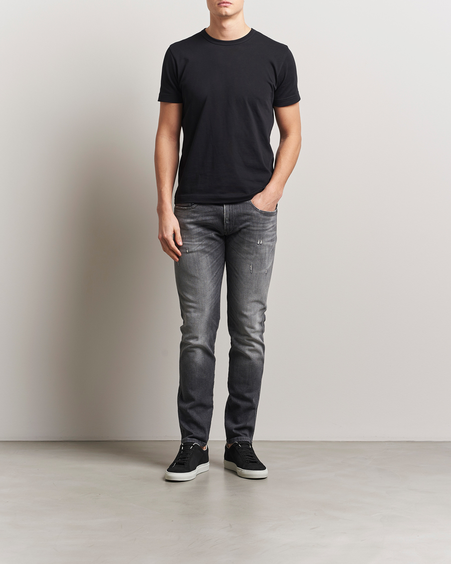 Heren | Jeans | Replay | Anbass Stretch Jeans Washed Black