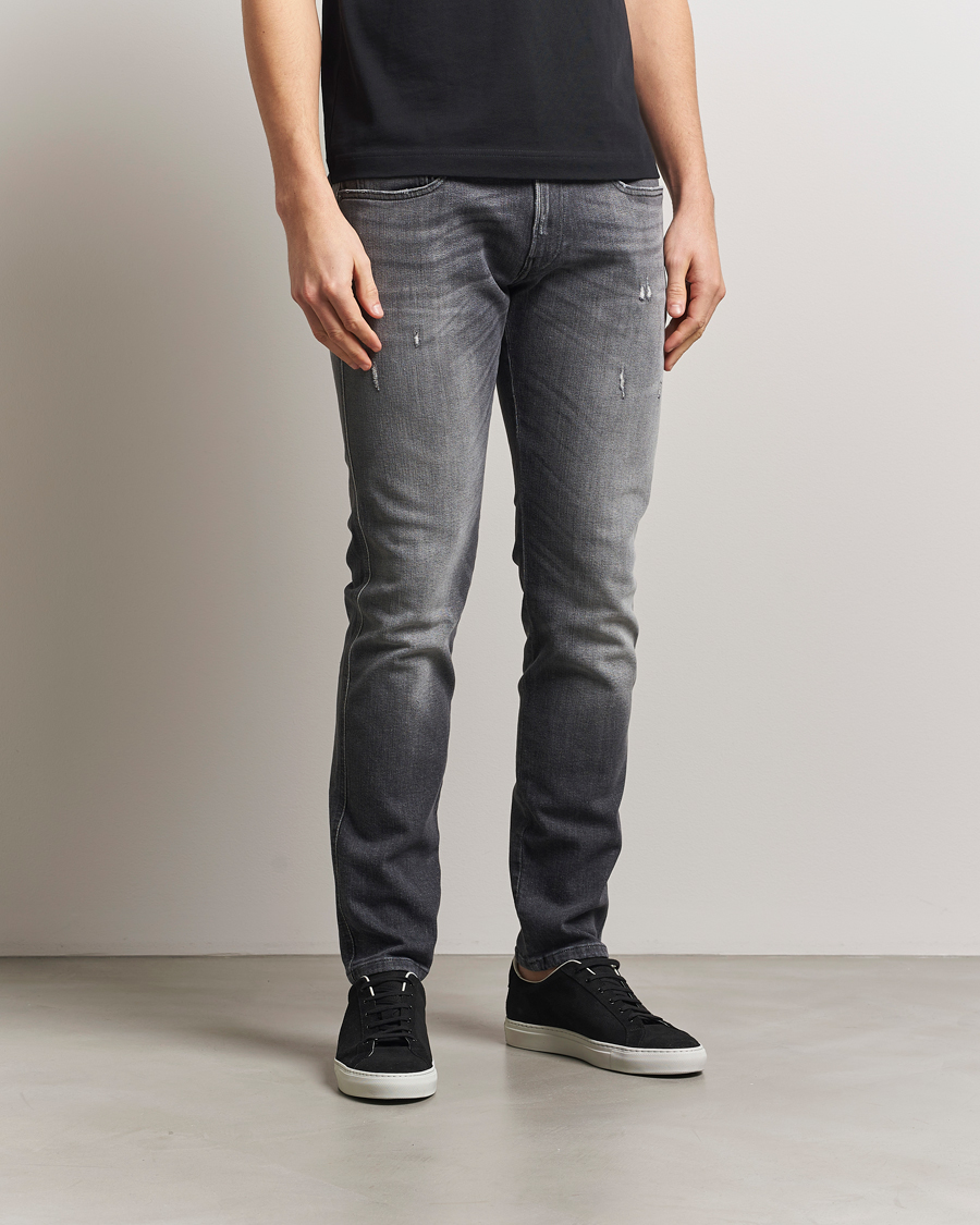 Heren | Jeans | Replay | Anbass Stretch Jeans Washed Black