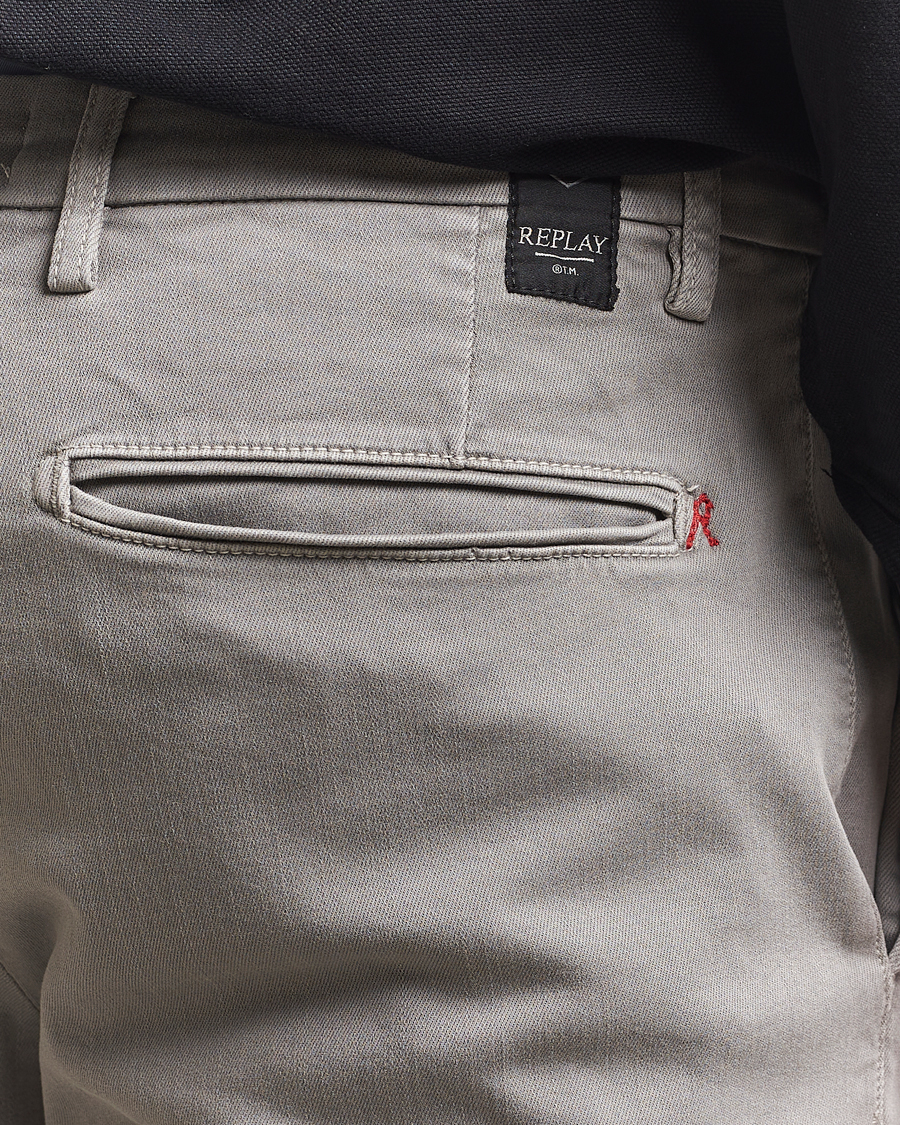 Homme | Pantalons | Replay | Benni Hyperflex X-Lite Chinos Dim Grey