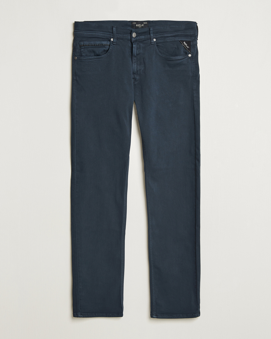 Homme | Pantalons | Replay | Grover Hyperflex 5-Pocket Pants Navy