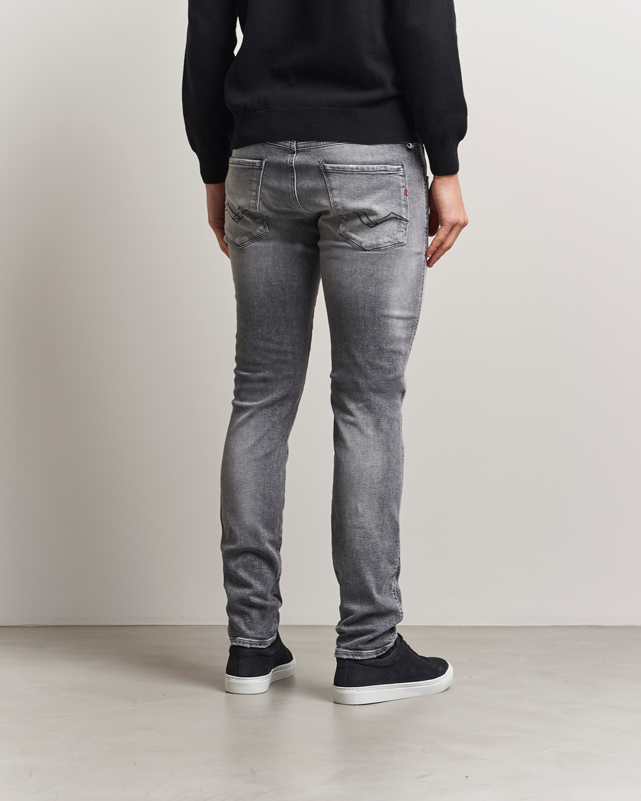 Heren | Jeans | Replay | Anbass Powerstretch Distressed Jeans Washed Grey