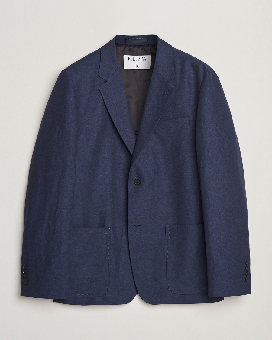 Homme | Blazers | Filippa K | Patch Pocket Blazer Navy