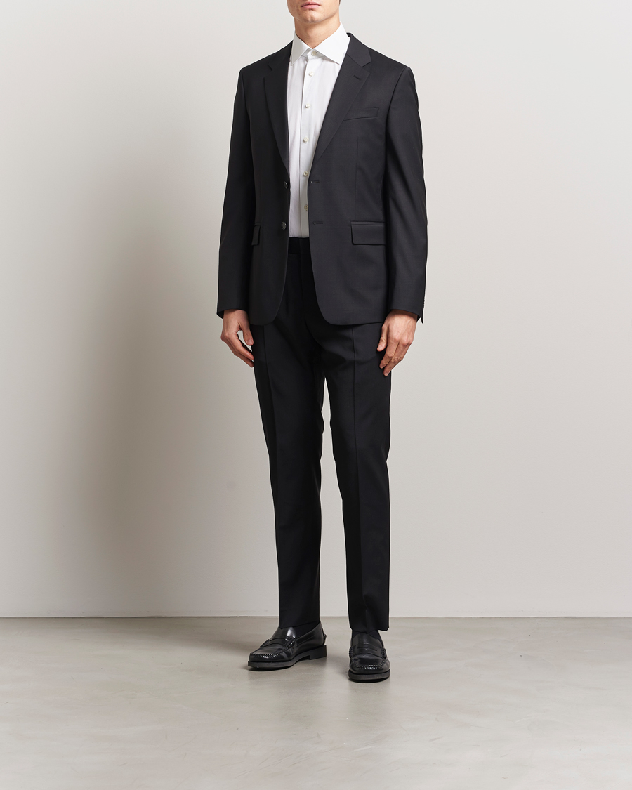 Heren | Broeken | Filippa K | Slim Wool Trousers Black