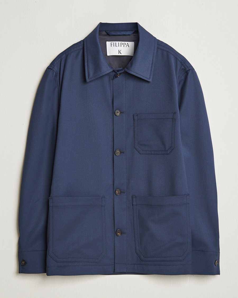 Homme | Business & Beyond | Filippa K | Work Shirt Jacket Dusk Blue