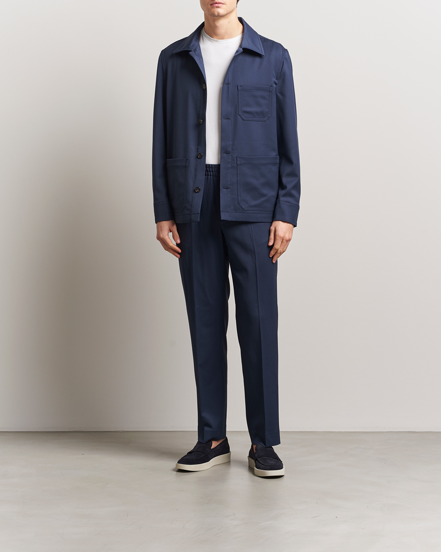 Homme | Business & Beyond | Filippa K | Work Shirt Jacket Dusk Blue