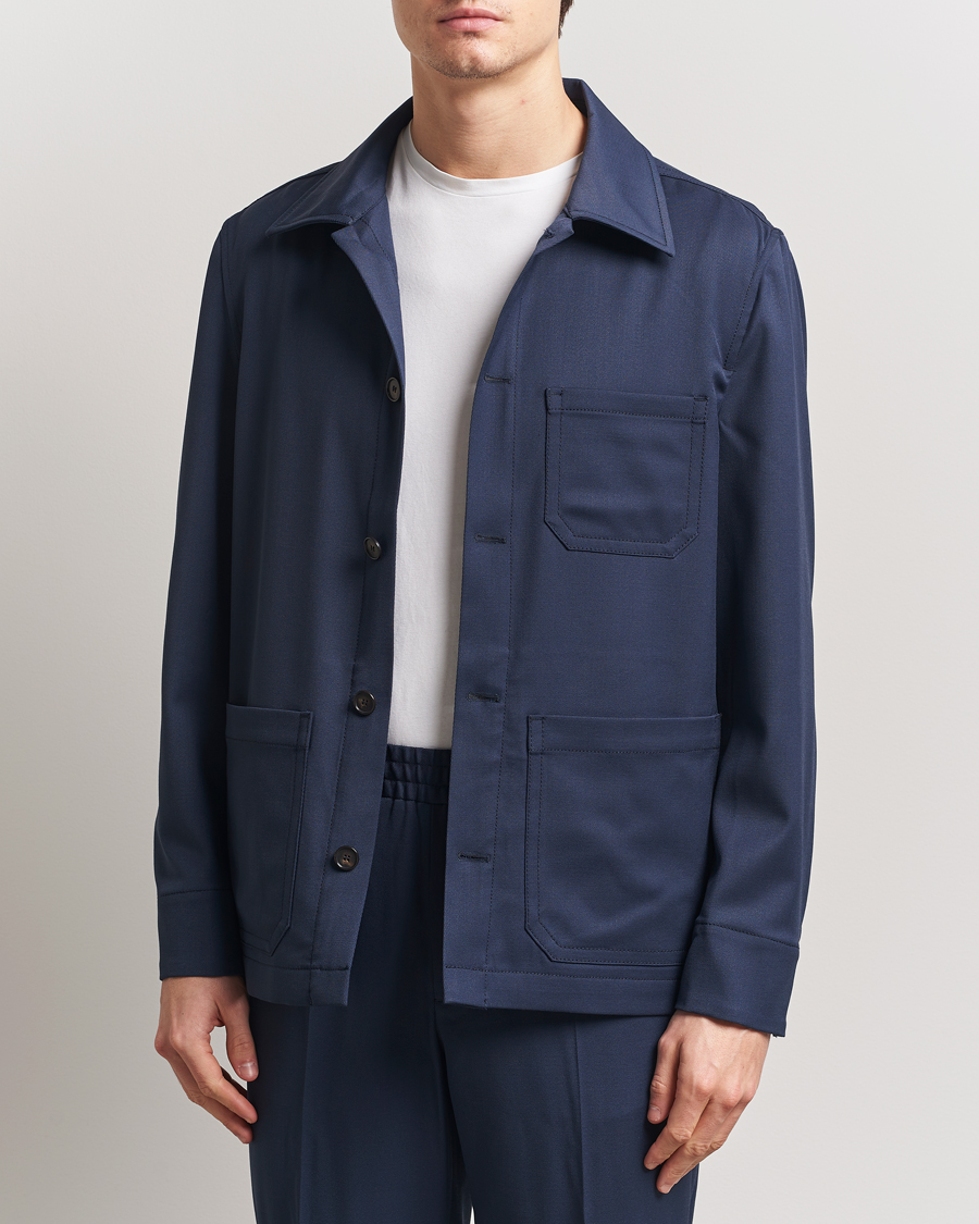 Homme | Business & Beyond | Filippa K | Work Shirt Jacket Dusk Blue