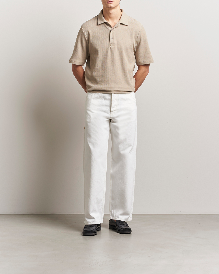 Homme | Jeans | Filippa K | Baggy Jeans Ecru Wash