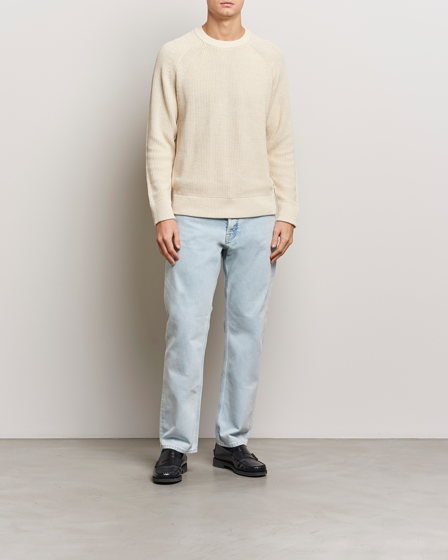 Heren | Truien | NN07 | Jacobo Cotton Knitted Sweater Ivory