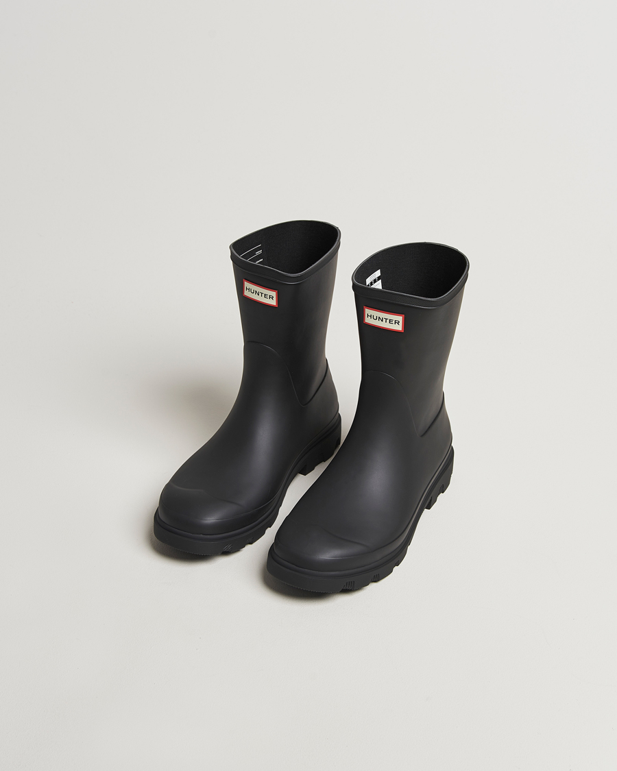 Heren | Overschoenen & Rubberlaarzen | Hunter Boots | Downpour Short Boot Black