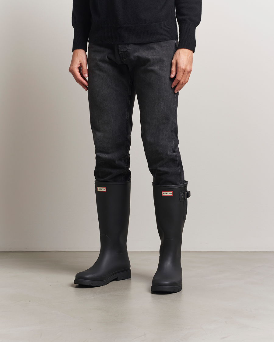 Heren | Overschoenen & Rubberlaarzen | Hunter Boots | Downpour Adjustable Boot Black
