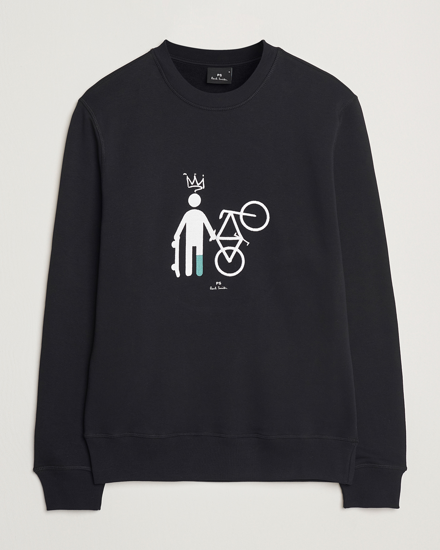 Heren | Truien | PS Paul Smith | Skater Bike Crew Neck Sweatshirt Black