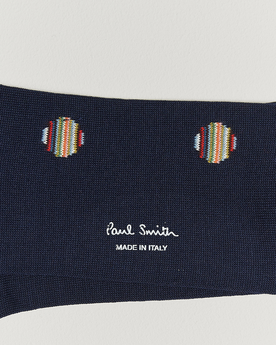 Heren | Ondergoed | Paul Smith | Signature Polka Sock Navy
