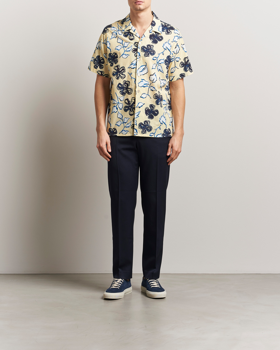 Heren | Overhemden | PS Paul Smith | Floral Short Sleeve Shirt Yellow